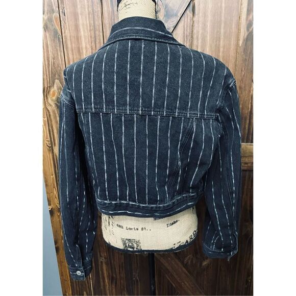 PacSun Black Jean Jacket Size M/L - Picture 2 of 4